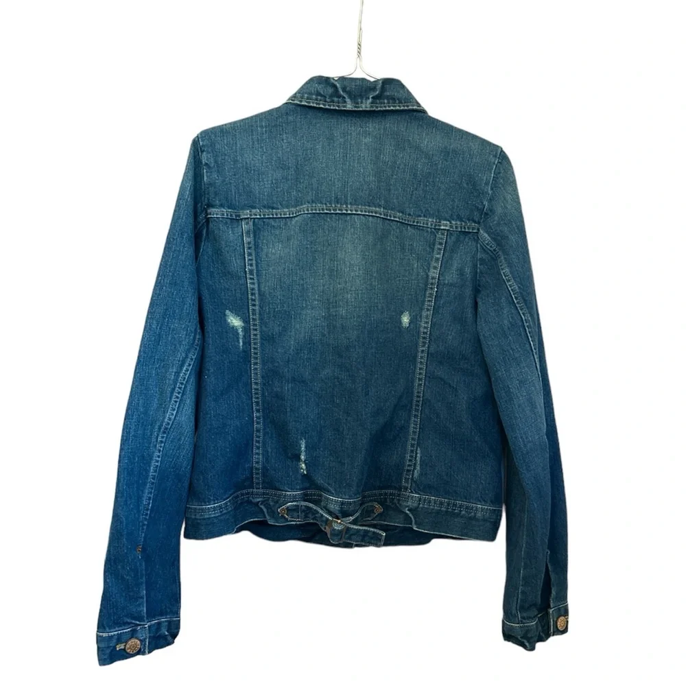 J.Crew Distressed Denim Utility Jean Jackets Size Small S